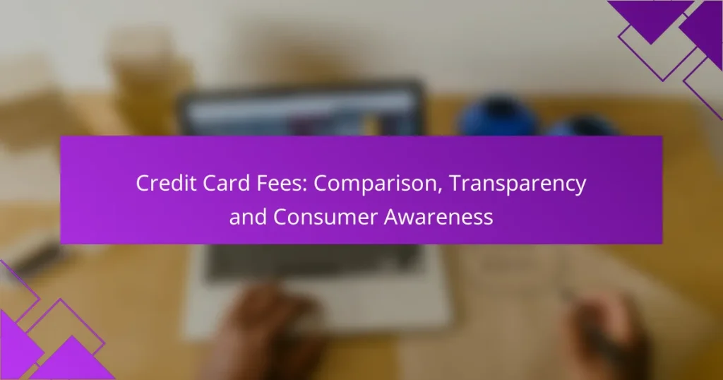 Credit Card Fees: Comparison, Transparency and Consumer Awareness